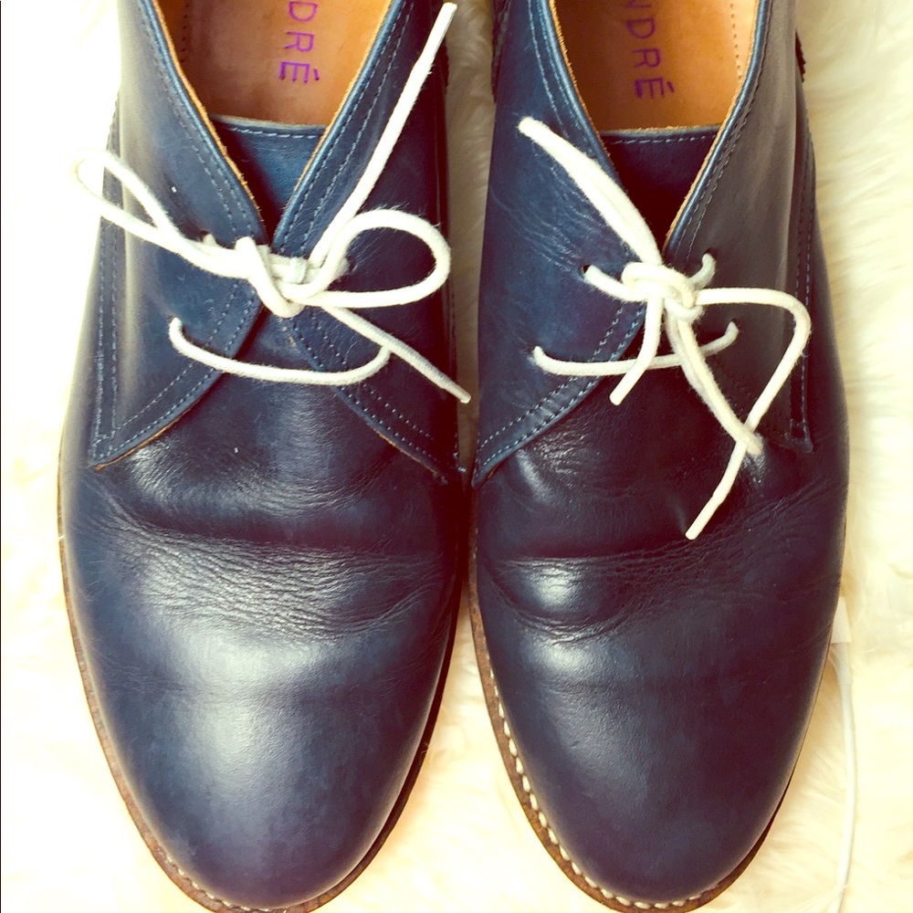 💙ANDRE Leather Lace Up Uncle Boots